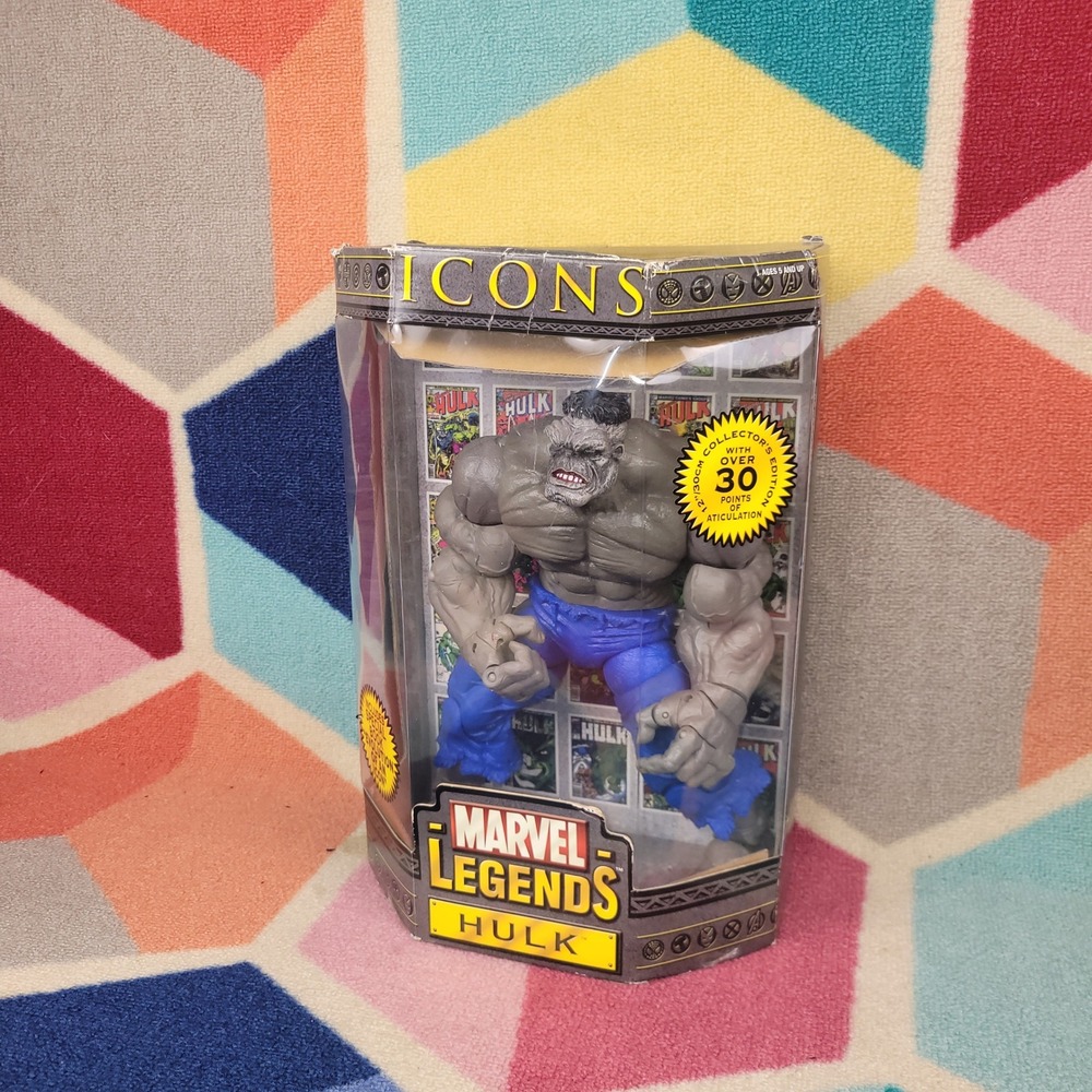 Marvel Legends Icons Grey Hulk 12In Action Figure Toy Biz 2006 Collector Edition
